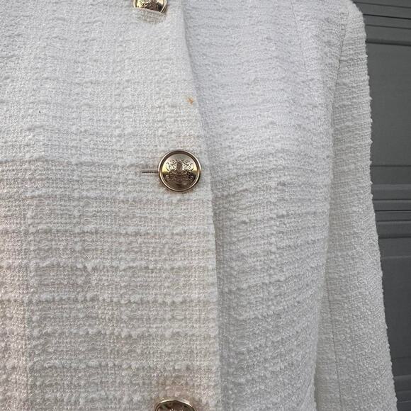 White Size Large Old Money Zara Trench Coat Perfect To Elevate Your Outfit - Picture 7 of 7